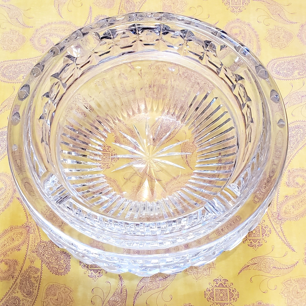 Vintage Clear Glass Crystal Ash Tray